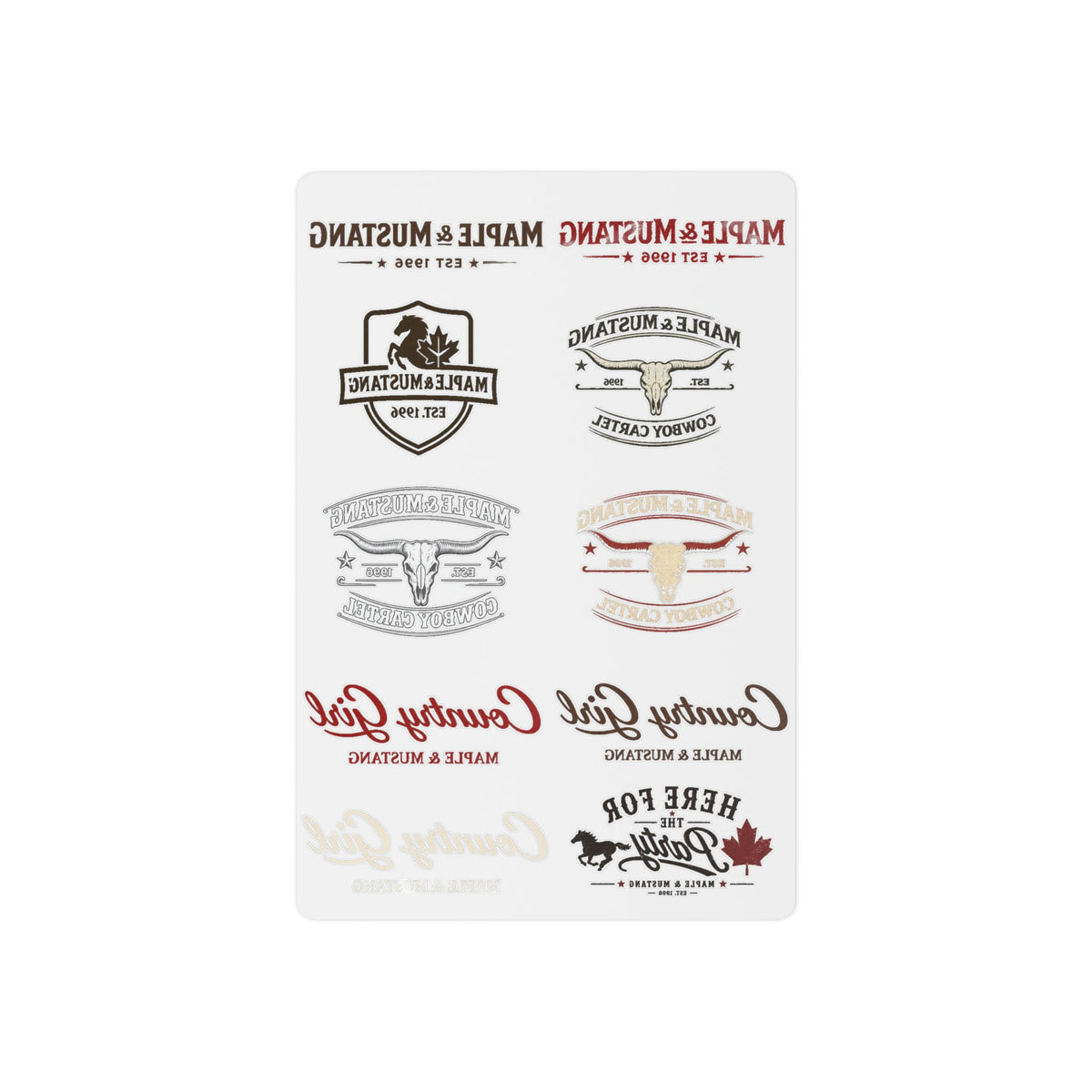 Temporary Tattoos — Canadian Collection