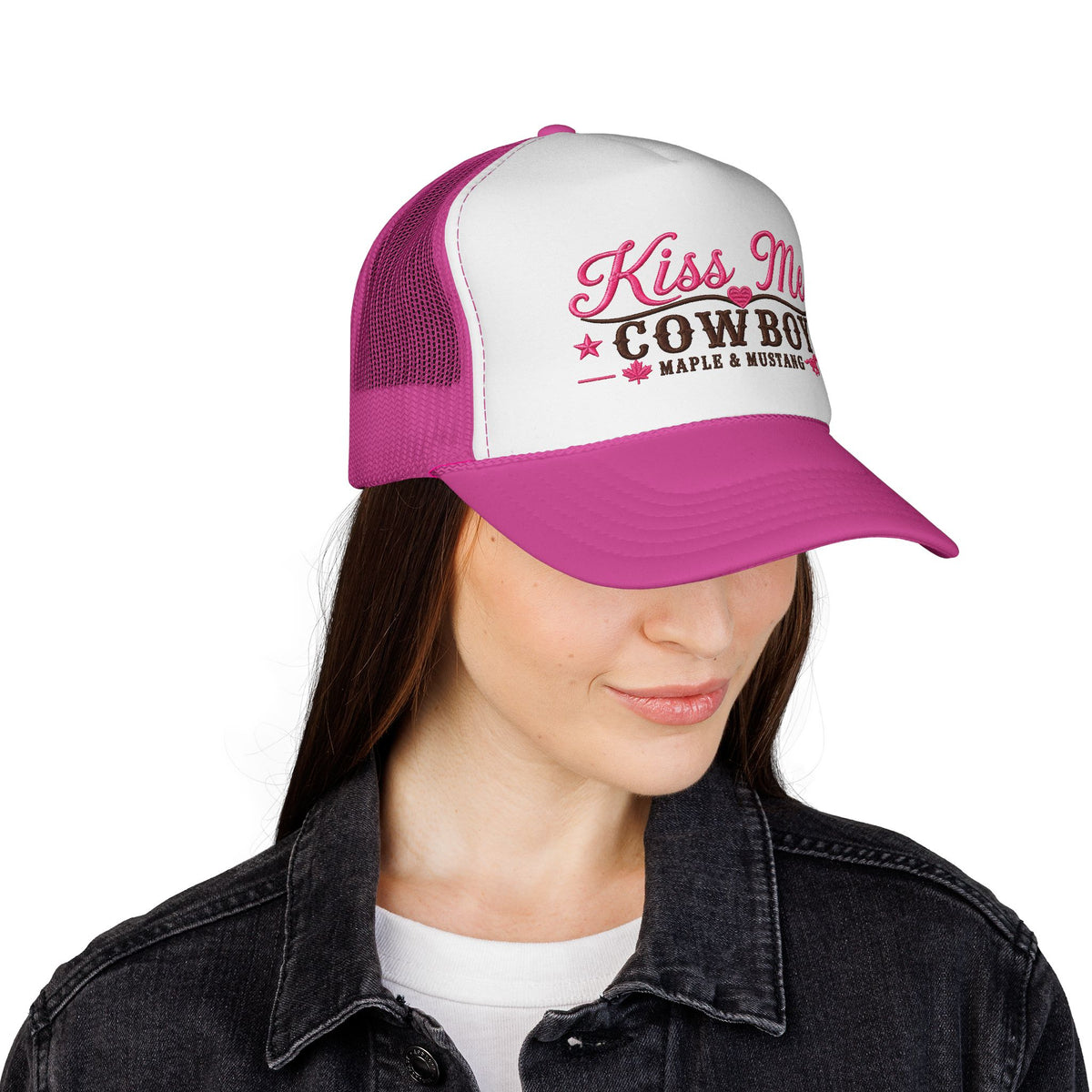 Kiss Me Cowboy Trucker Hat - Canadian Collection
