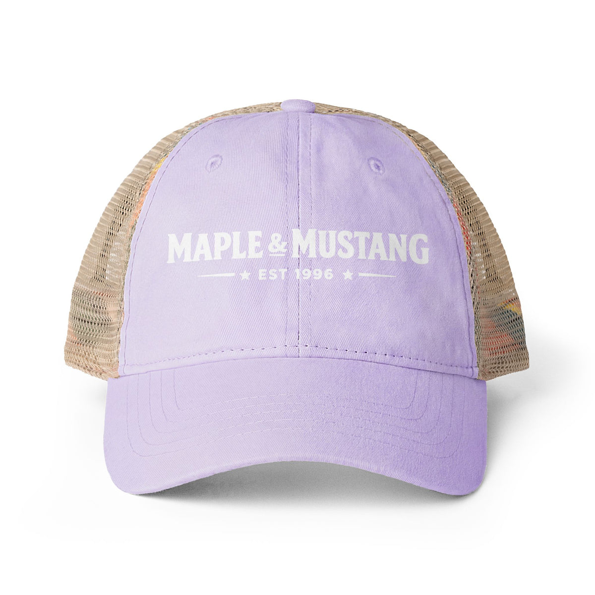 Maple & Mustang Washed Trucker Cap - Canadian Collection