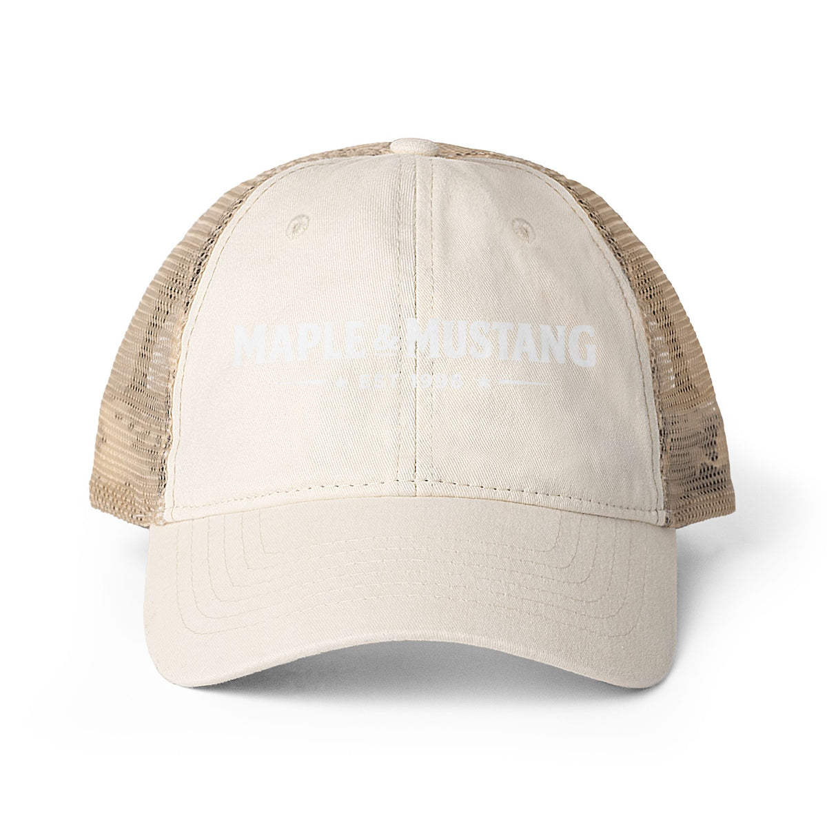 Maple & Mustang Washed Trucker Cap - Canadian Collection
