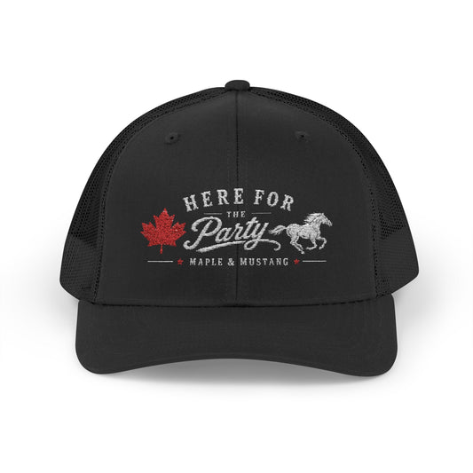 Here For The Party Trucker Hat - Canadian Collection