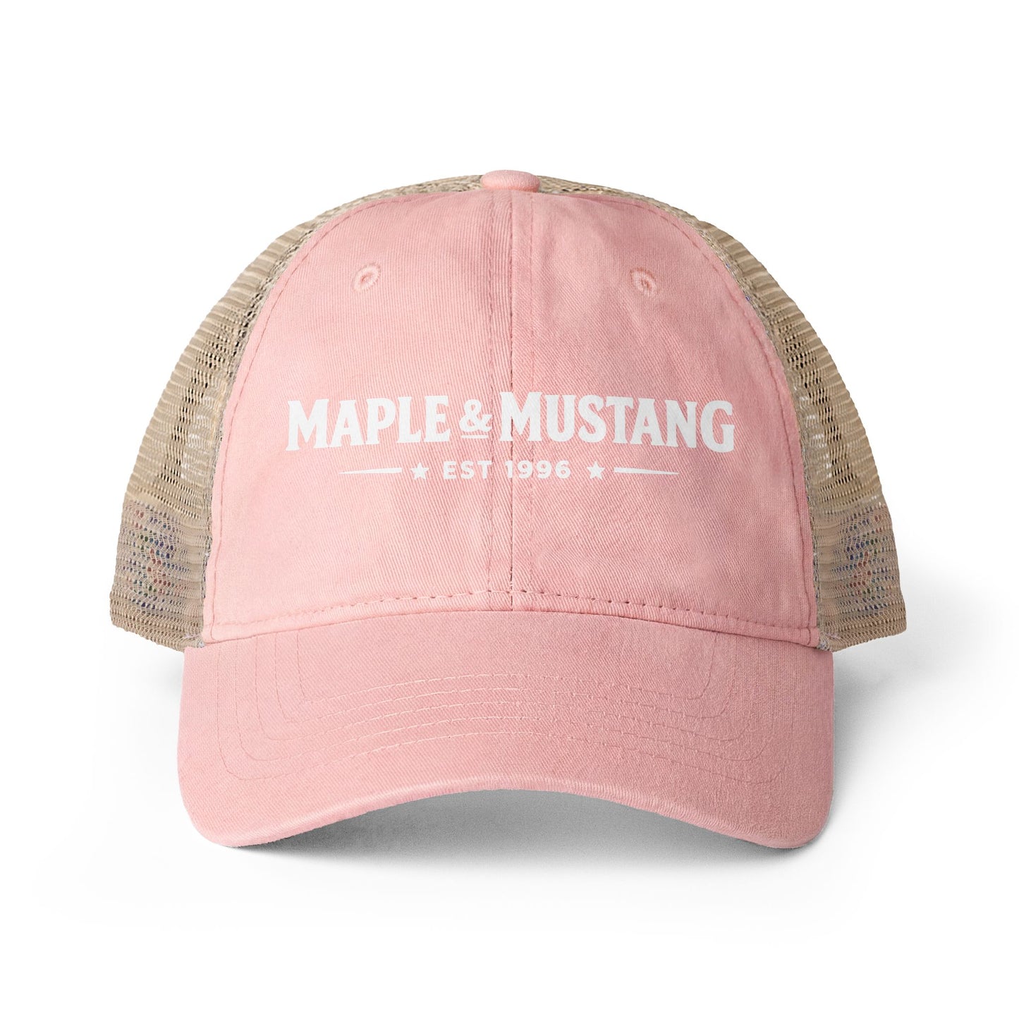 Maple & Mustang Washed Trucker Cap - Canadian Collection