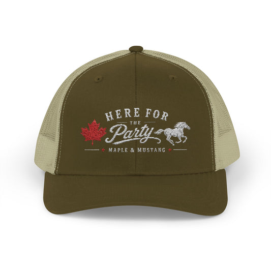 Here For The Party Trucker Hat - Canadian Collection